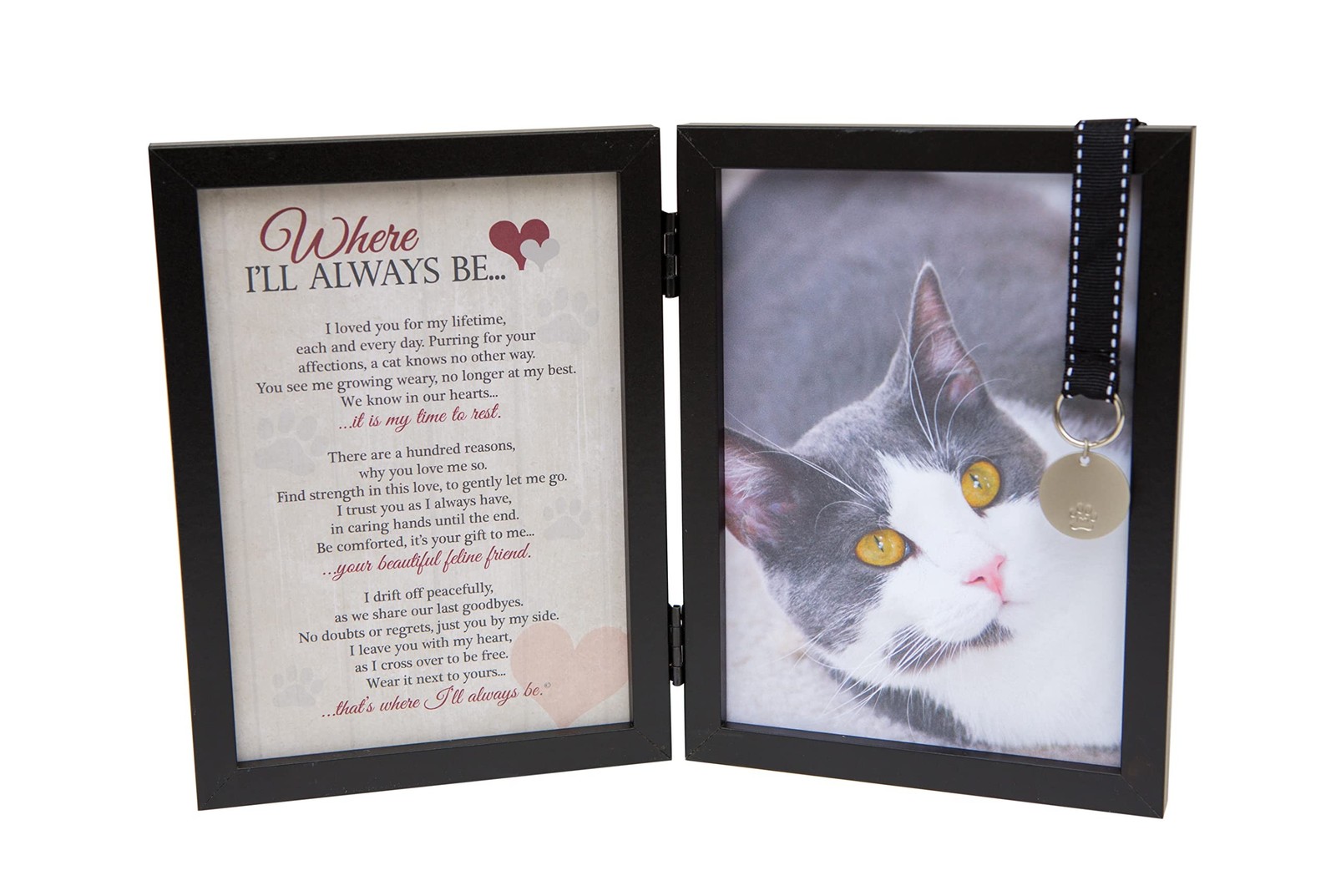 Where I’ll Always Be Cat Memorial Photo Frame – Thoughtful Pet Memorial Gift …