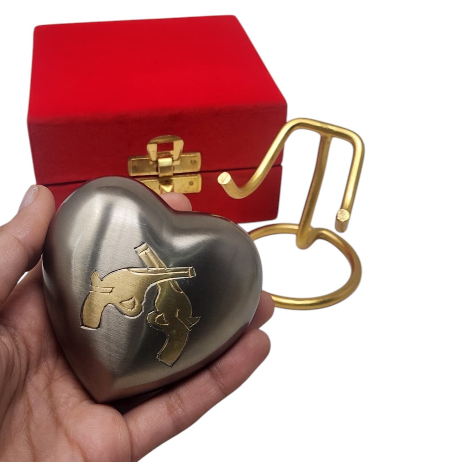 Christian Sacred Heart Jesus Memorial Keepsake Cremation Urn for Ashes with Box