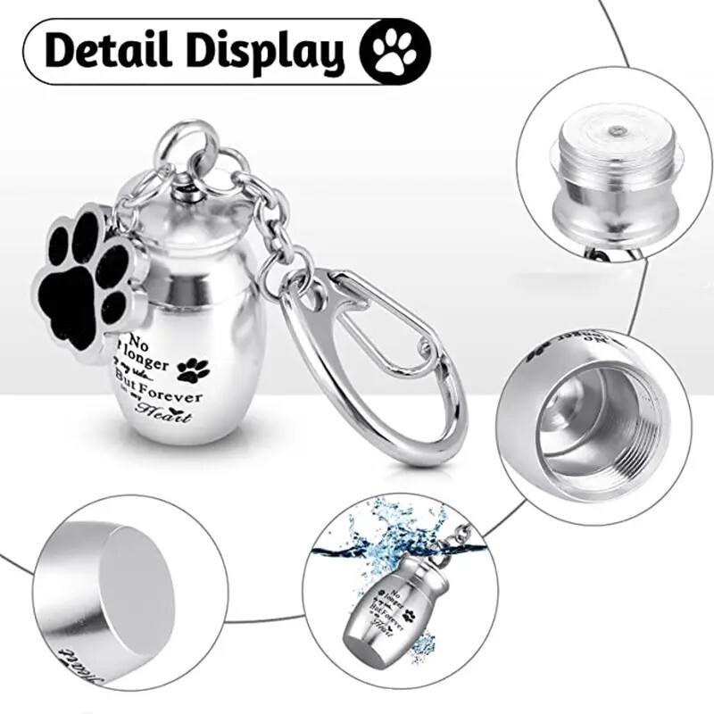 Pet Urns Keychain Pet Urns for Dogs Ashes Keepsake Small Pet Urns for Dogs Cats