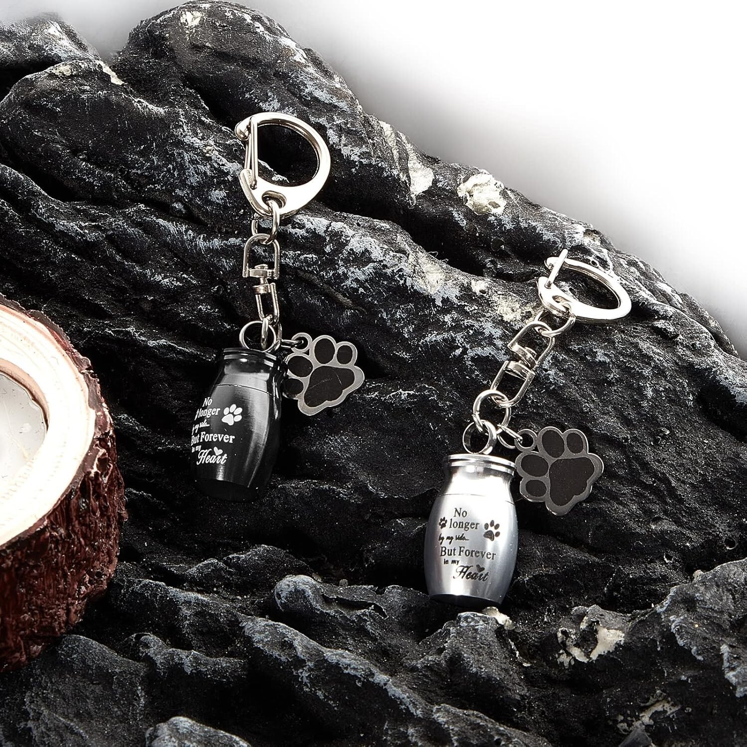 “4 Pcs Pet Urns Keychain Pet Ashes Keychain Dogs Keepsake Cremation Jewelry St..