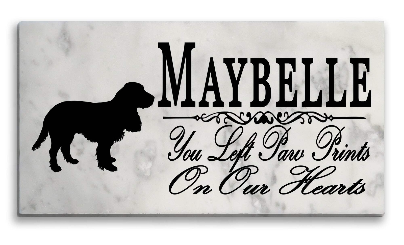 Field Spaniel Memorial Stone Personalized Garden Rock Grave Marker Outdoor or In