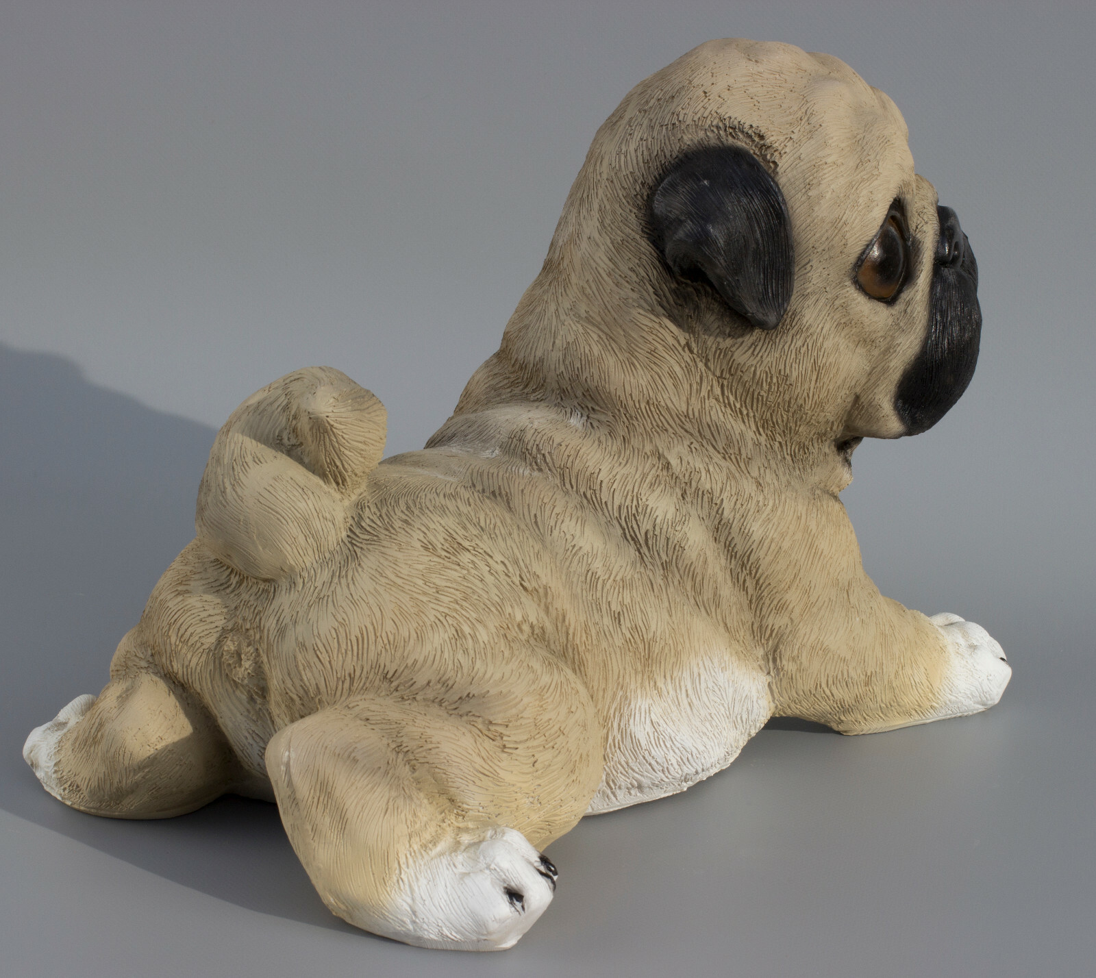 Pet Cremation Urn Pug Dog Ashes Memorial Statue Grave Ornaments Animal Realistic