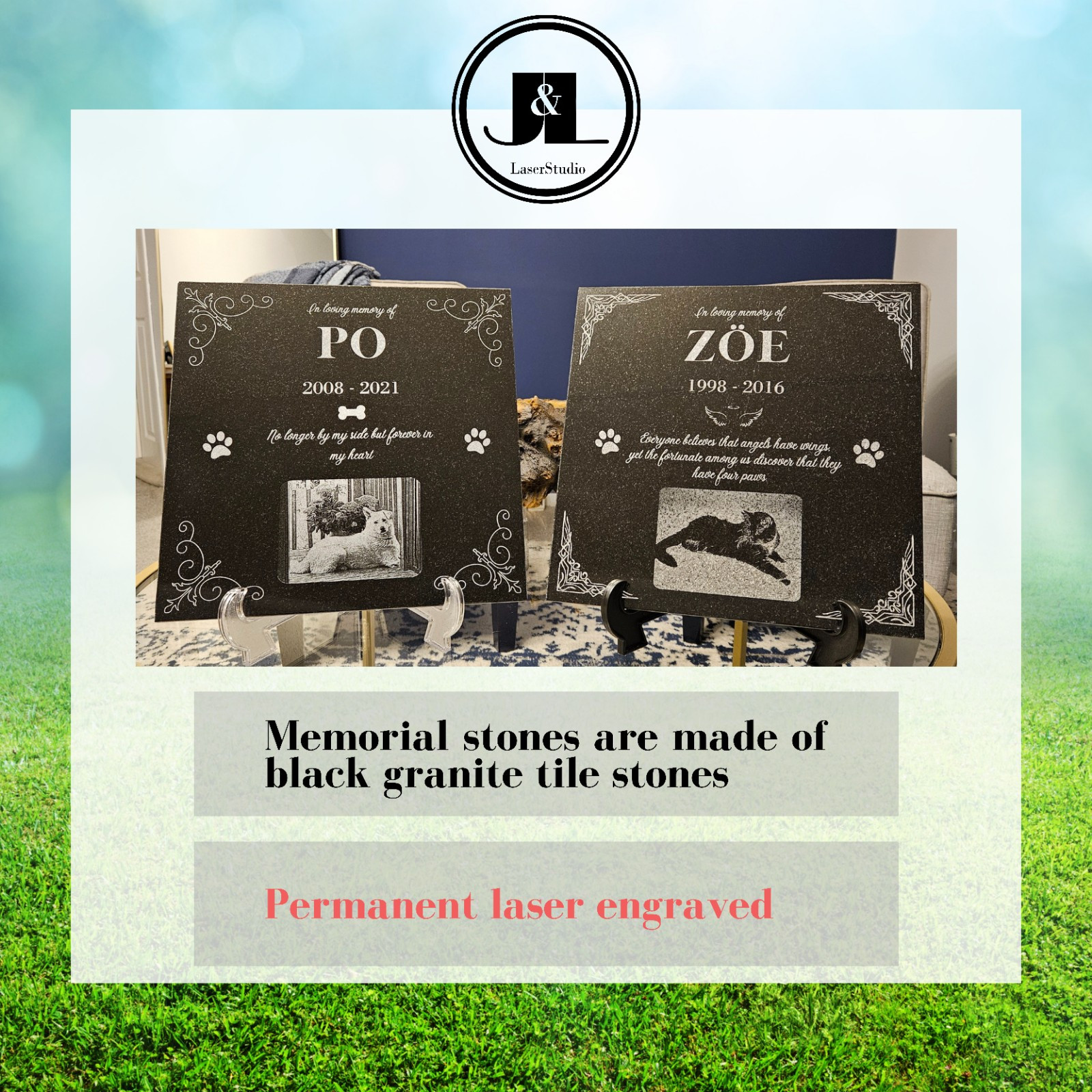 Pet Memorial Stone, Custom Pet Memorial, Personalized Pet Memorial Stone