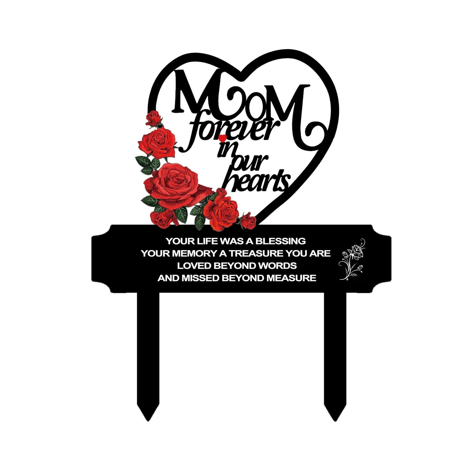 Memorial Stakes Cemetery Decorations for Mom Grave Decorations for Cemetery W…