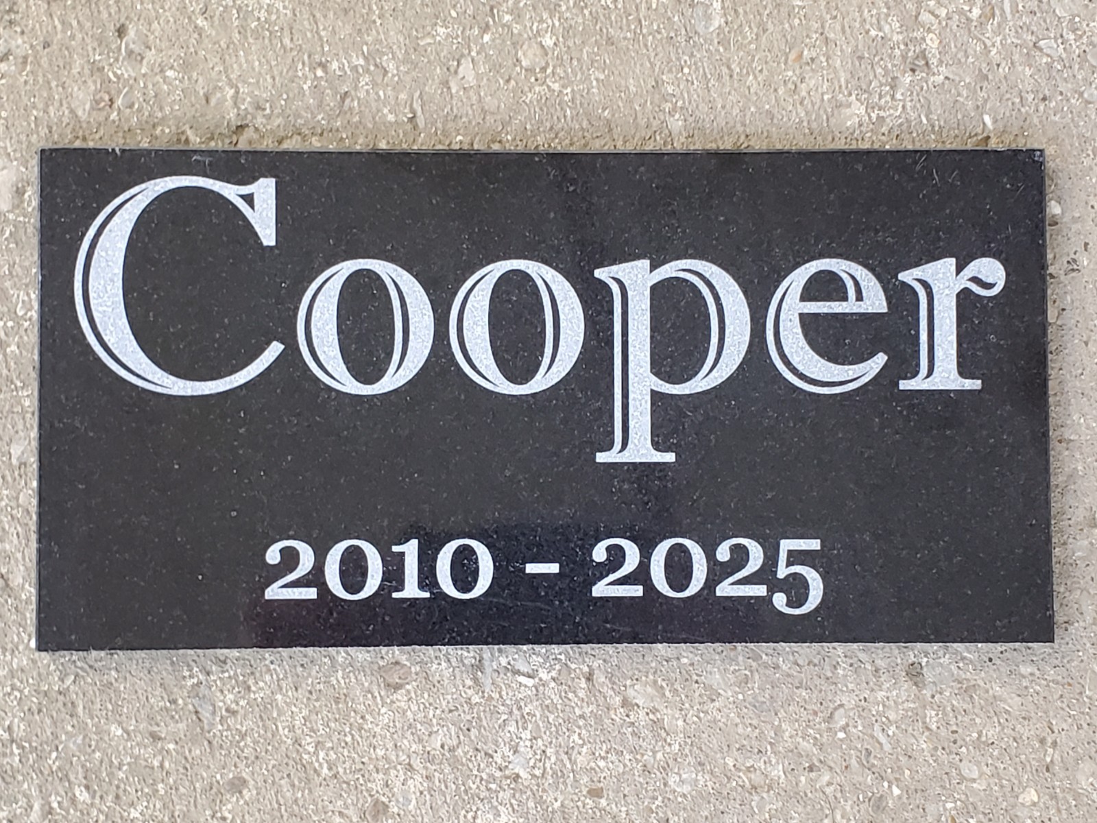 Loved One Memorial Grave Marker Headstone Garden Granite Stone Plaque Loss t17