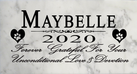 Personalized Marble Dog Memorial Stone Custom Grave Marker Pet Loss Gift