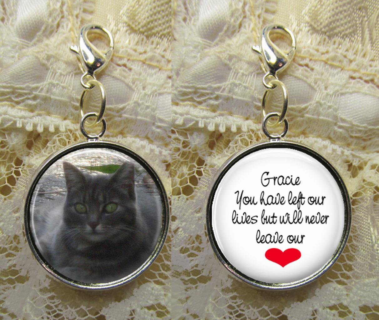 2-Sided Custom Personalized Pet Memorial Photo & Message 16mm Pendant Charm