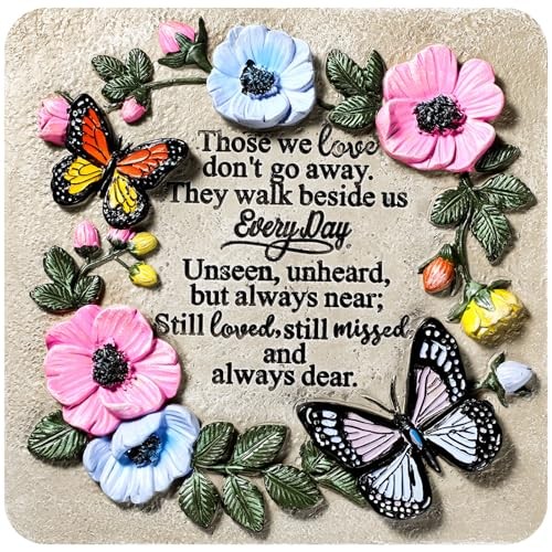 Blosssound Memorial Garden Stone Gifts for Loss of Loved One 9.8 Inch Sympathy