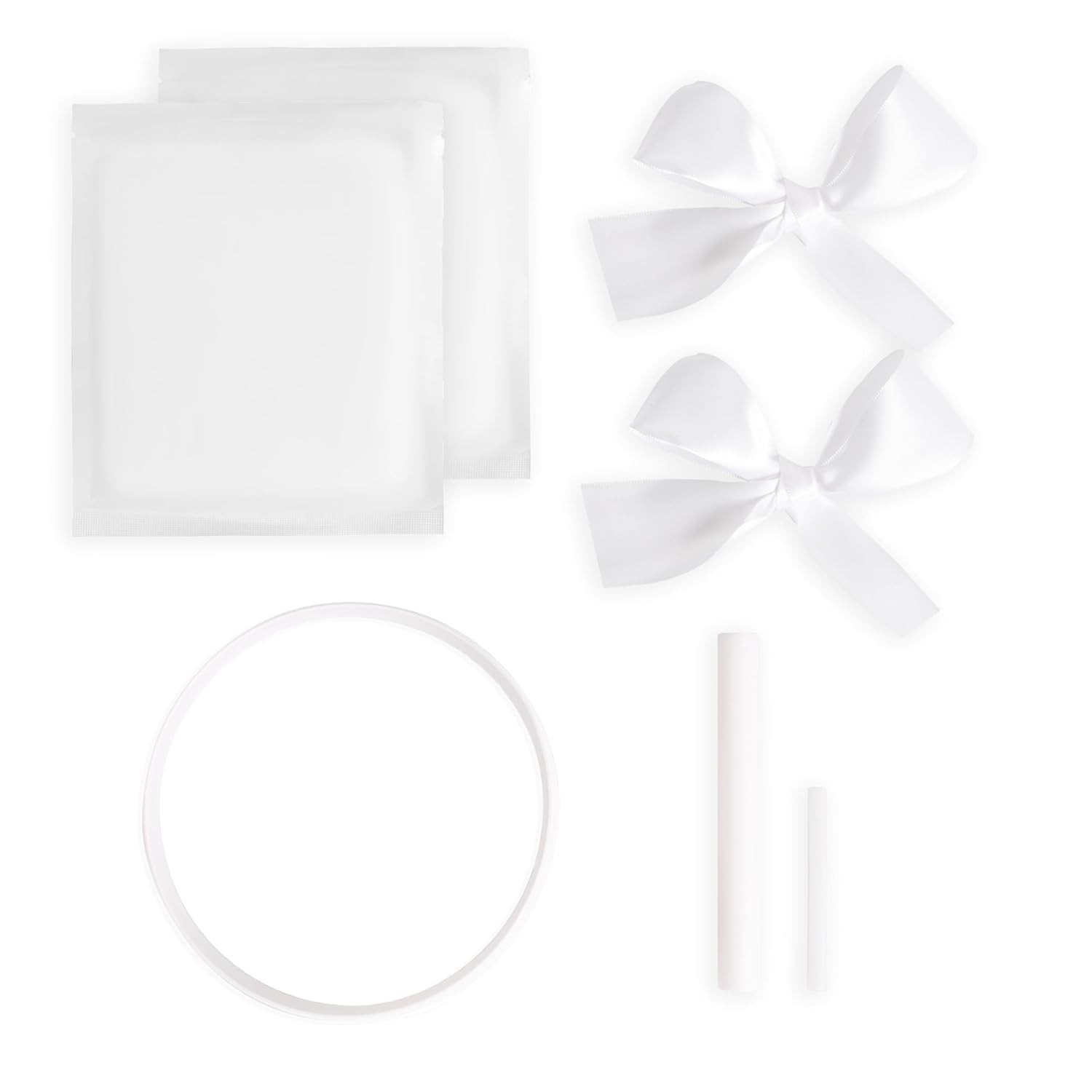Pet Paw Print Ornament Kit, 2-Pack Keepsake Clay Impression Set with White Ri…