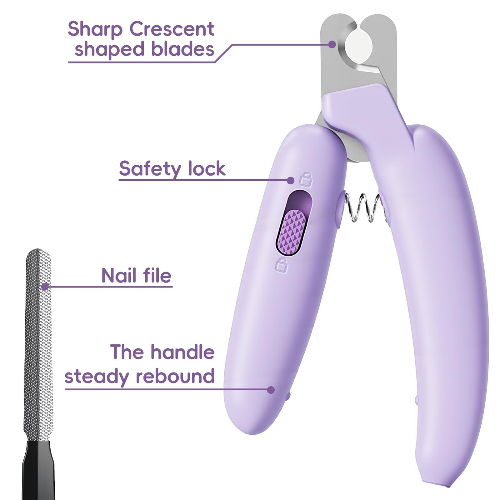 Dog Nail Clippers,Dog Nail Trimmers for Small Medium Dogs and Cats – Professi…