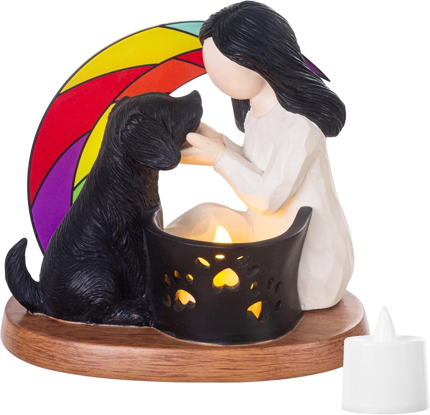 Heartfelt Dog Memorial Rainbow Bridge Figurine