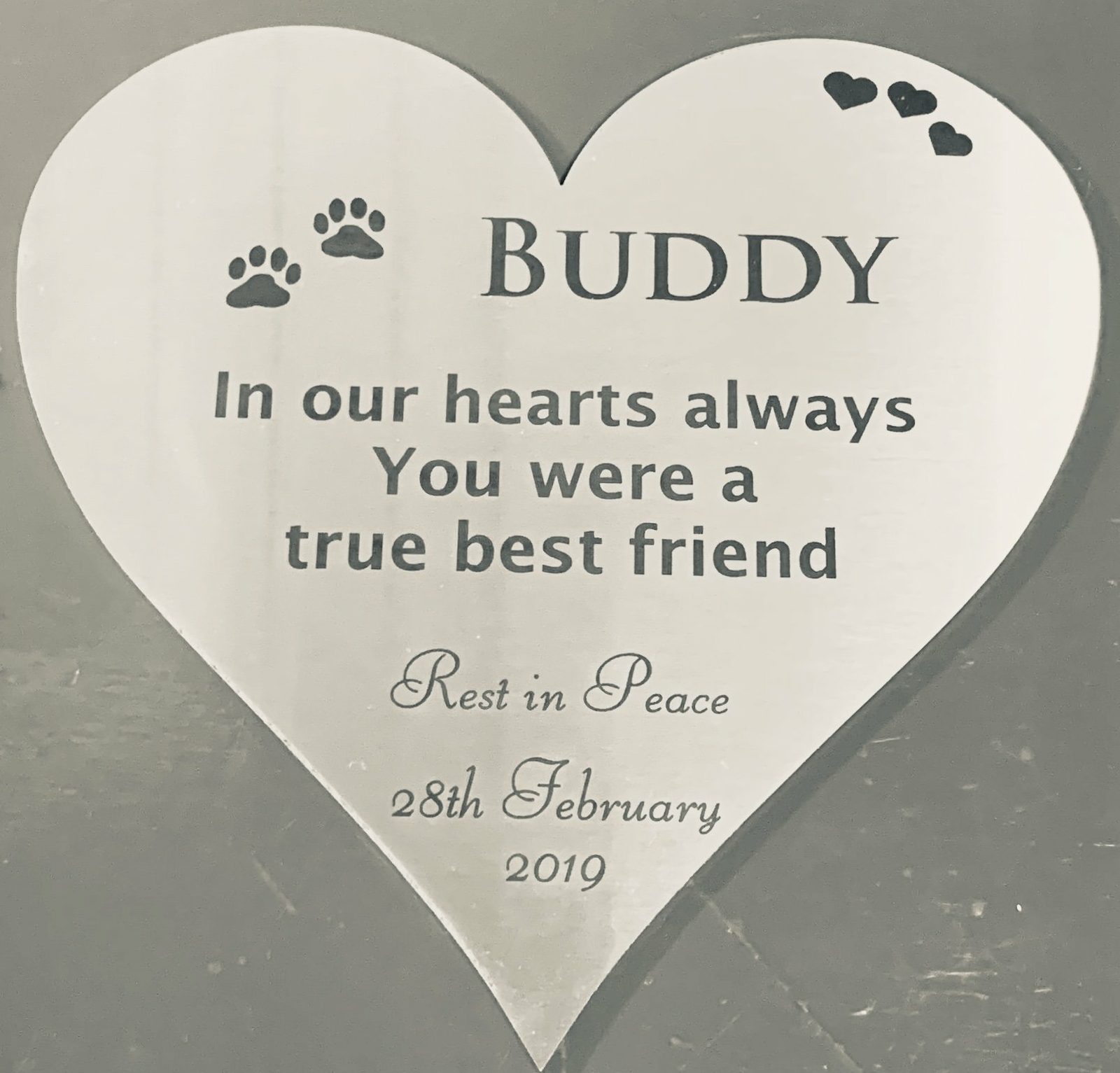 Heart Memorial – Stainless Steel