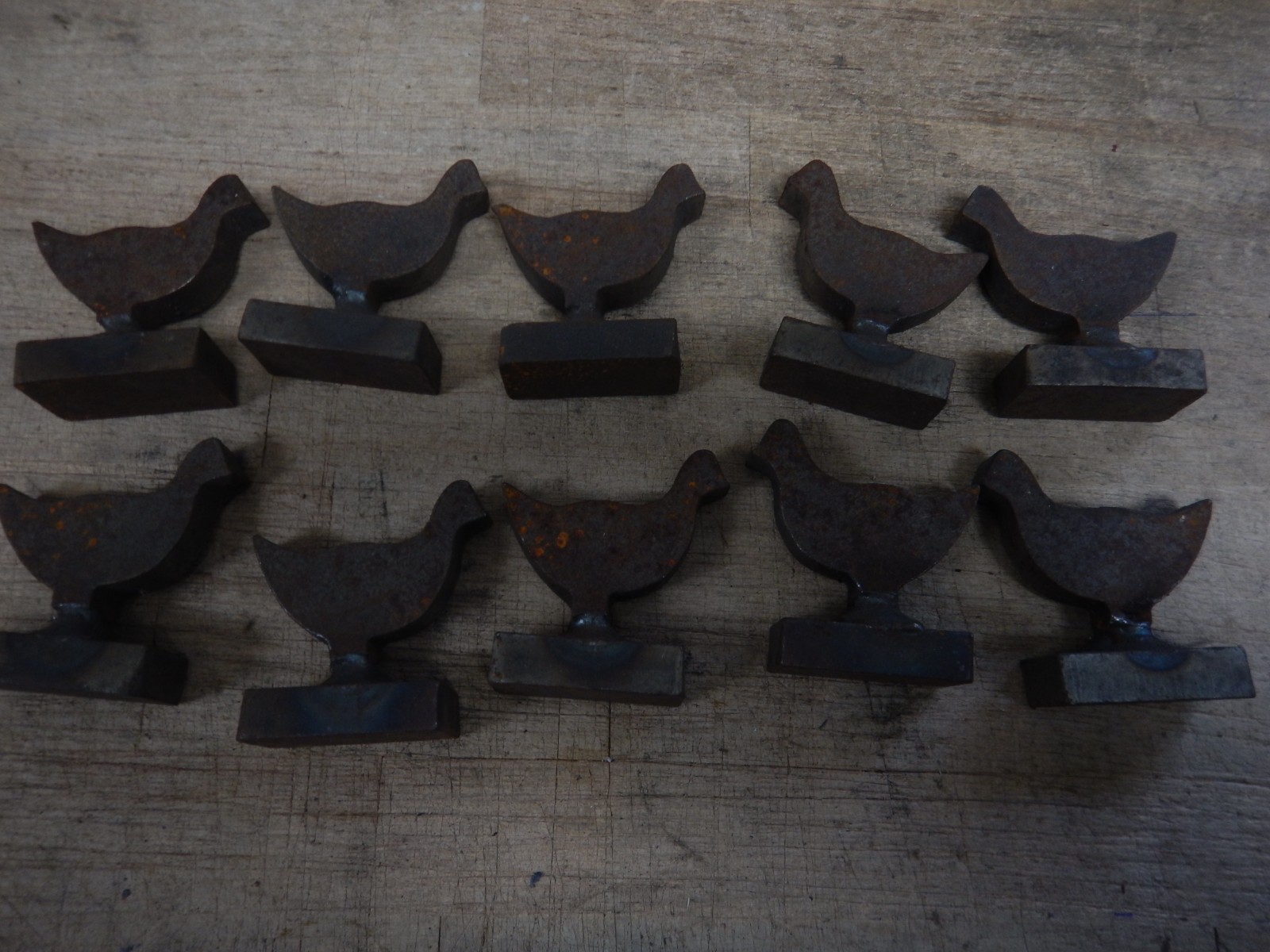 10 NRA 1/5 scale chickens 1/2″ thick hard steel