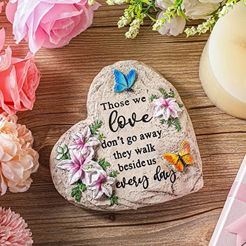 Memorial Garden Stone Sympathy Gift for Loss of Loved One Stepping 6 Inch
