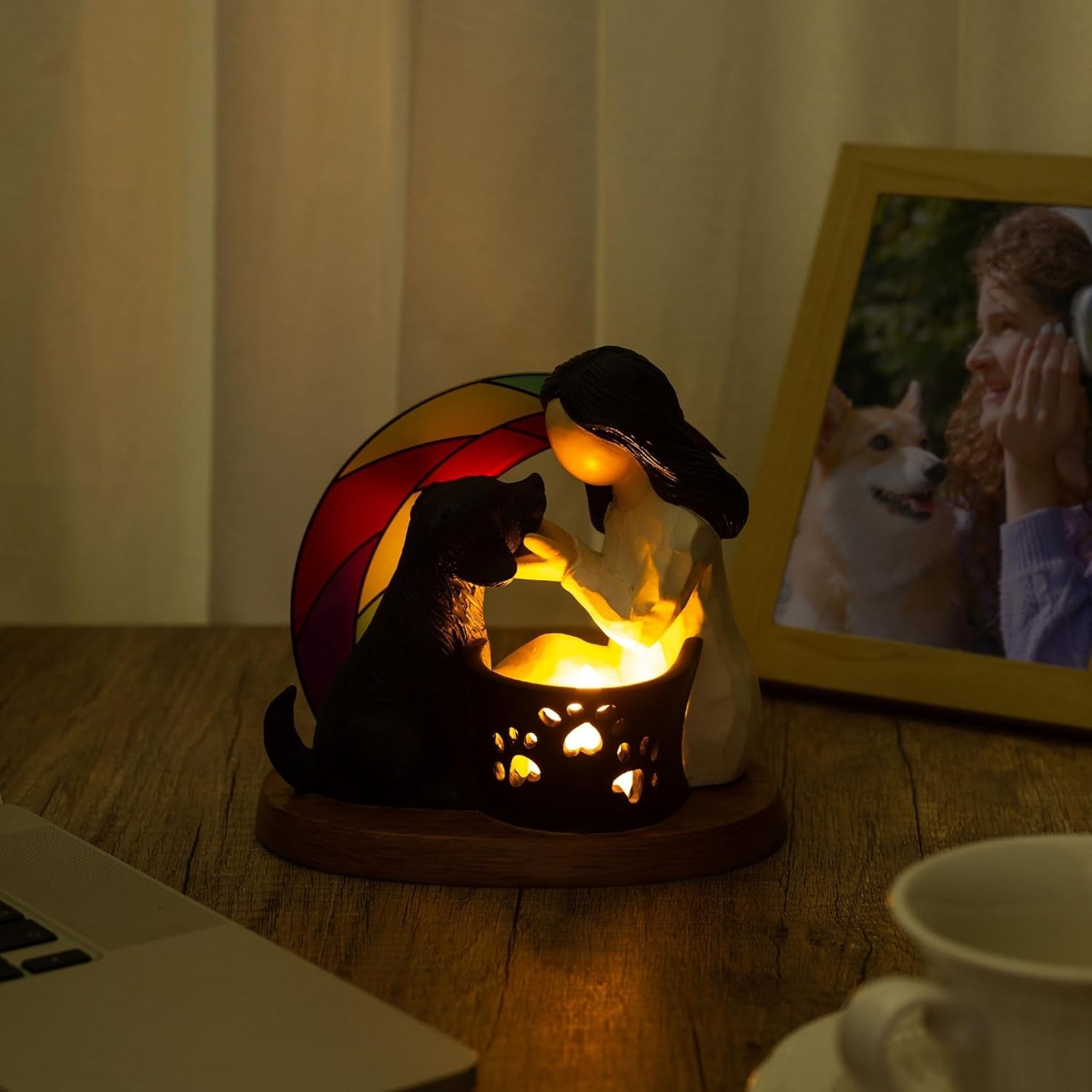 Heartfelt Dog Memorial Rainbow Bridge Figurine