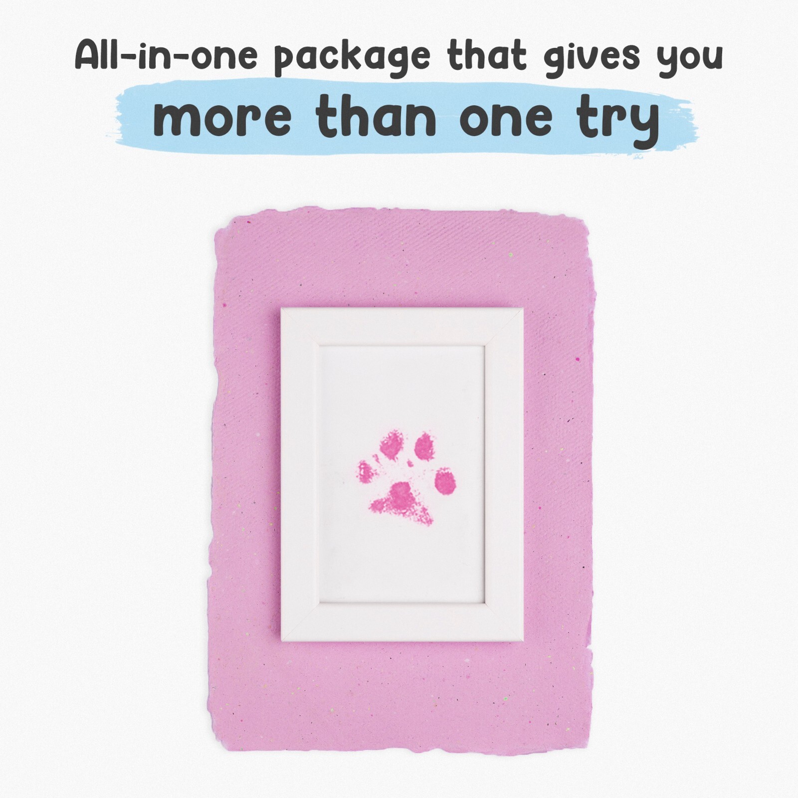 Pet Inkless Wipe Paw Print Kit – 100% Safe and Pet-Friendly for Your Dog or Cat