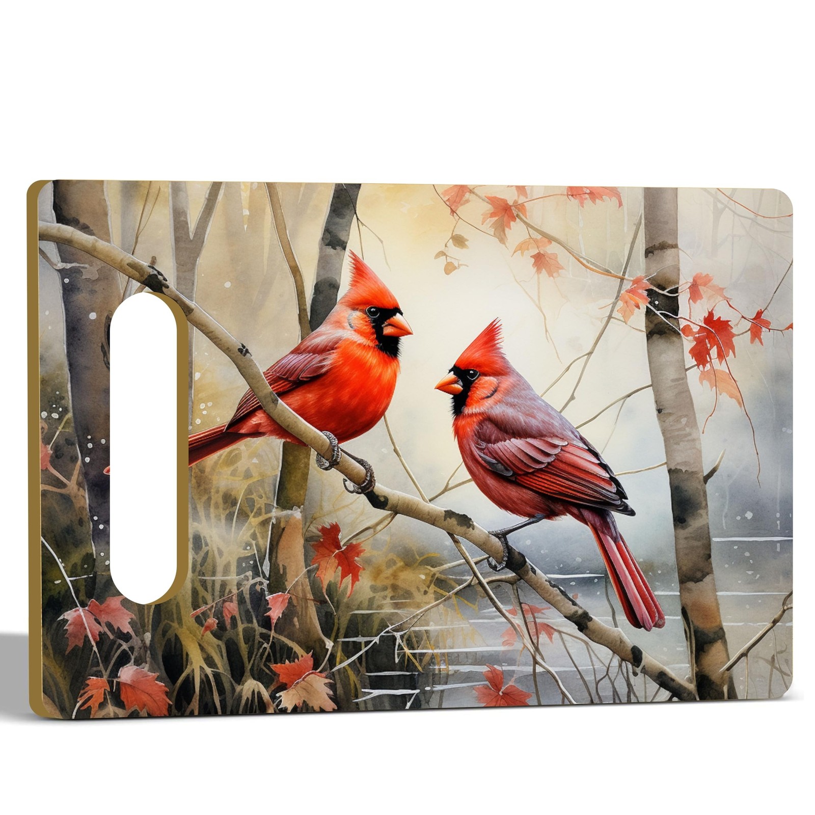 Cardinal Memorial Gifts Bamboo Cutting Boards, Christmas Birthday Gifts Woode…
