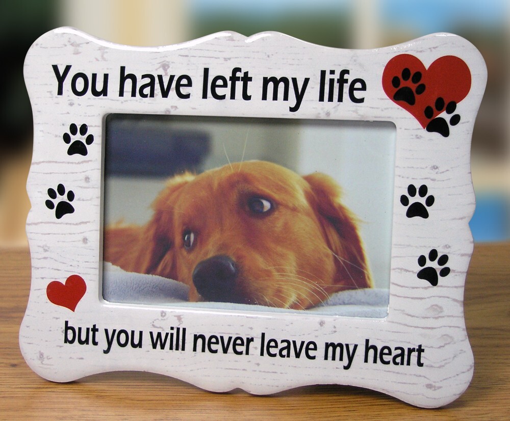 Pet Memorial Ceramic Picture Frame – You Have Left My Life But #2342