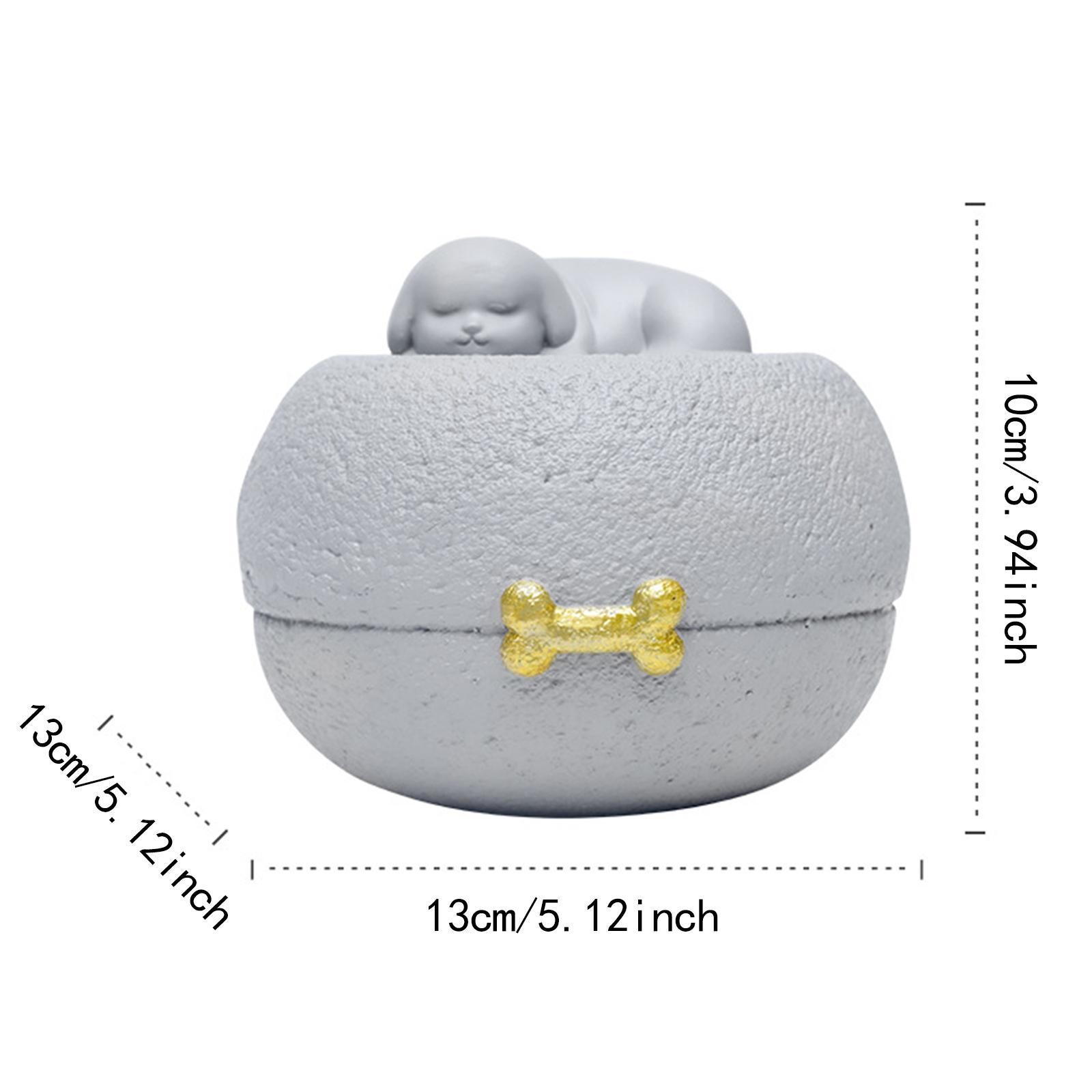Pet Ash Container Dog Cremation Urn Hand Painted Multifunctional 5.1×3.9inch