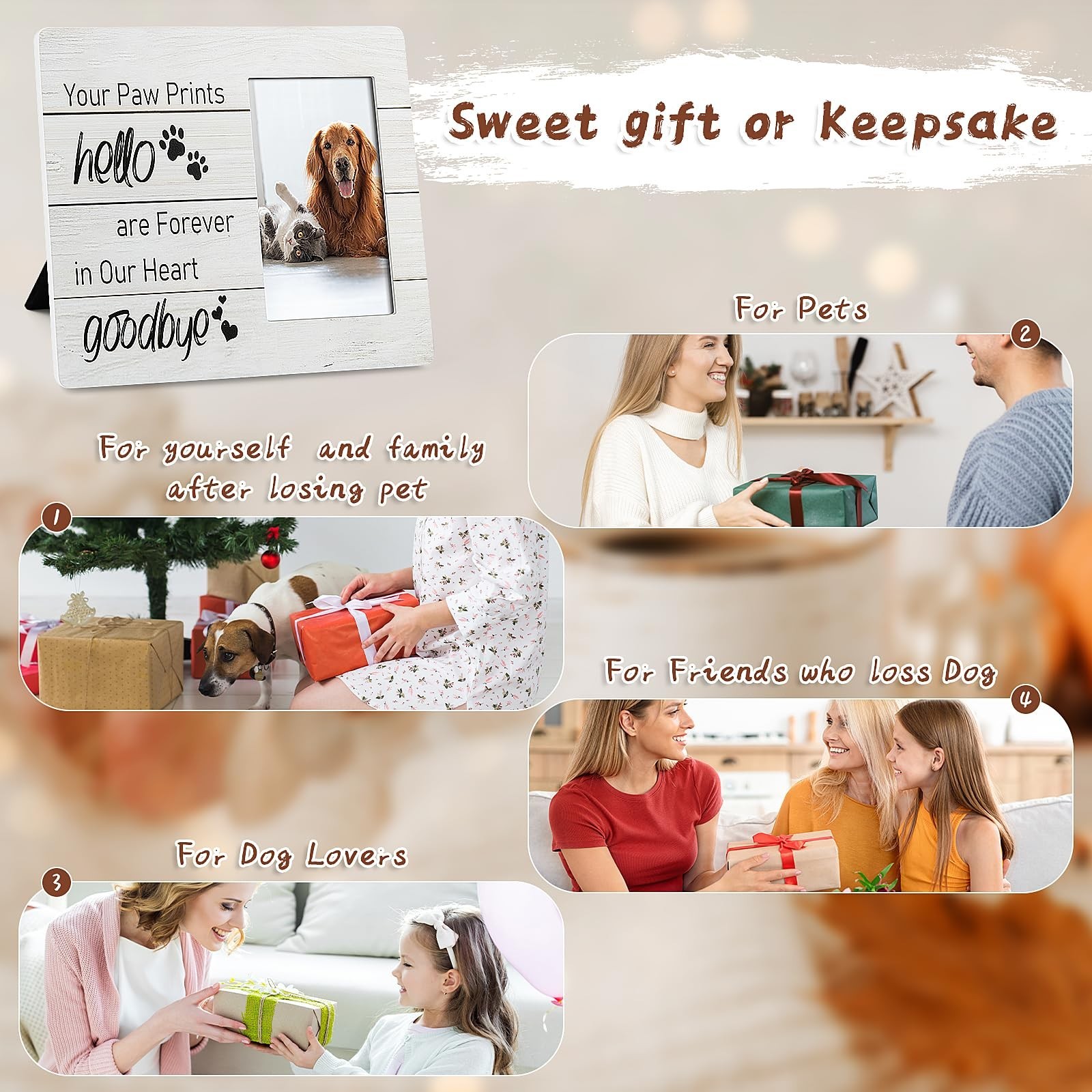 4×6 White Wood Photo Picture Frame Real Glass Wall Tabletop Gallery Art Display