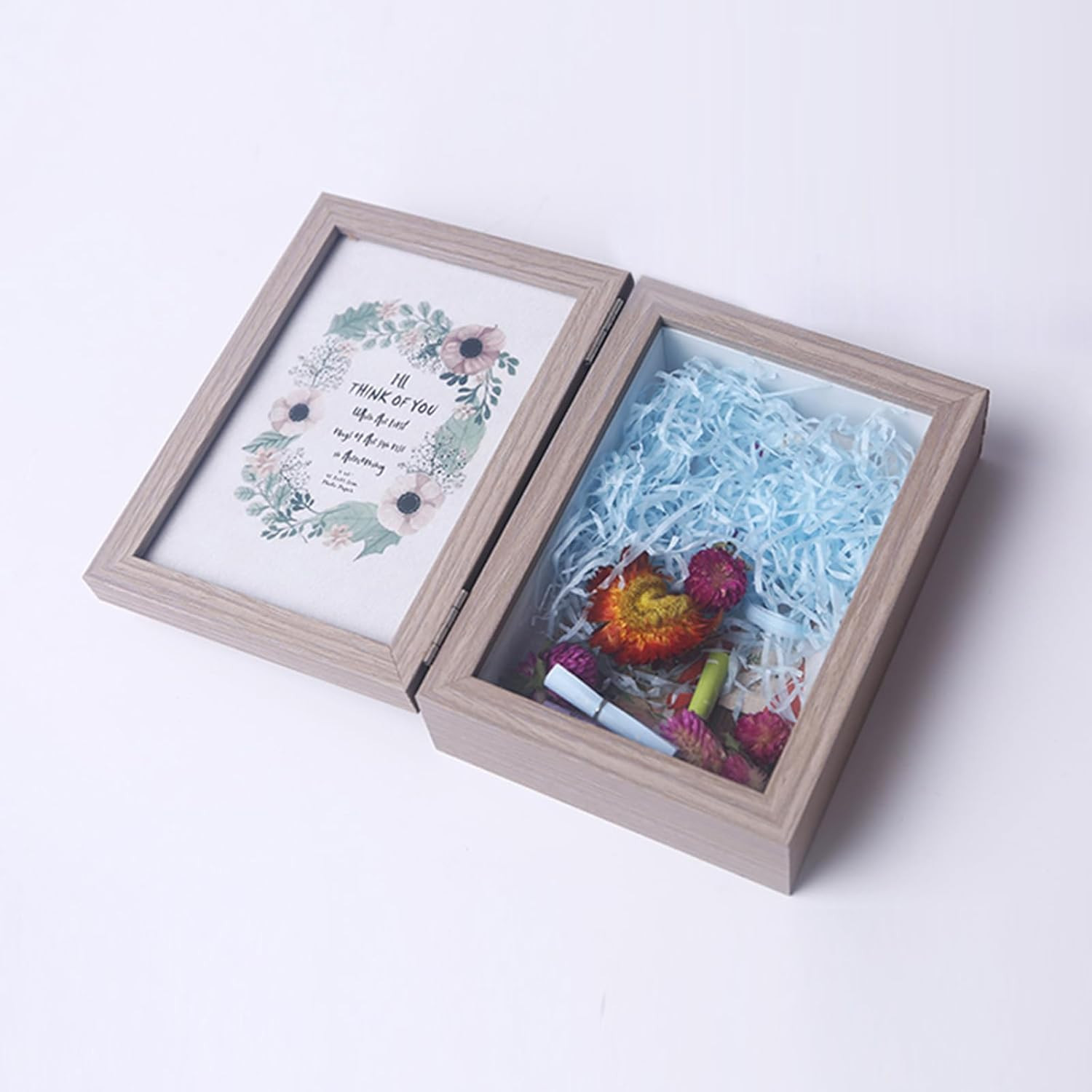 5X7 Pet Memorial Picture Frame Shadow Box for Dogs and Cats Frame Keepsake for 3