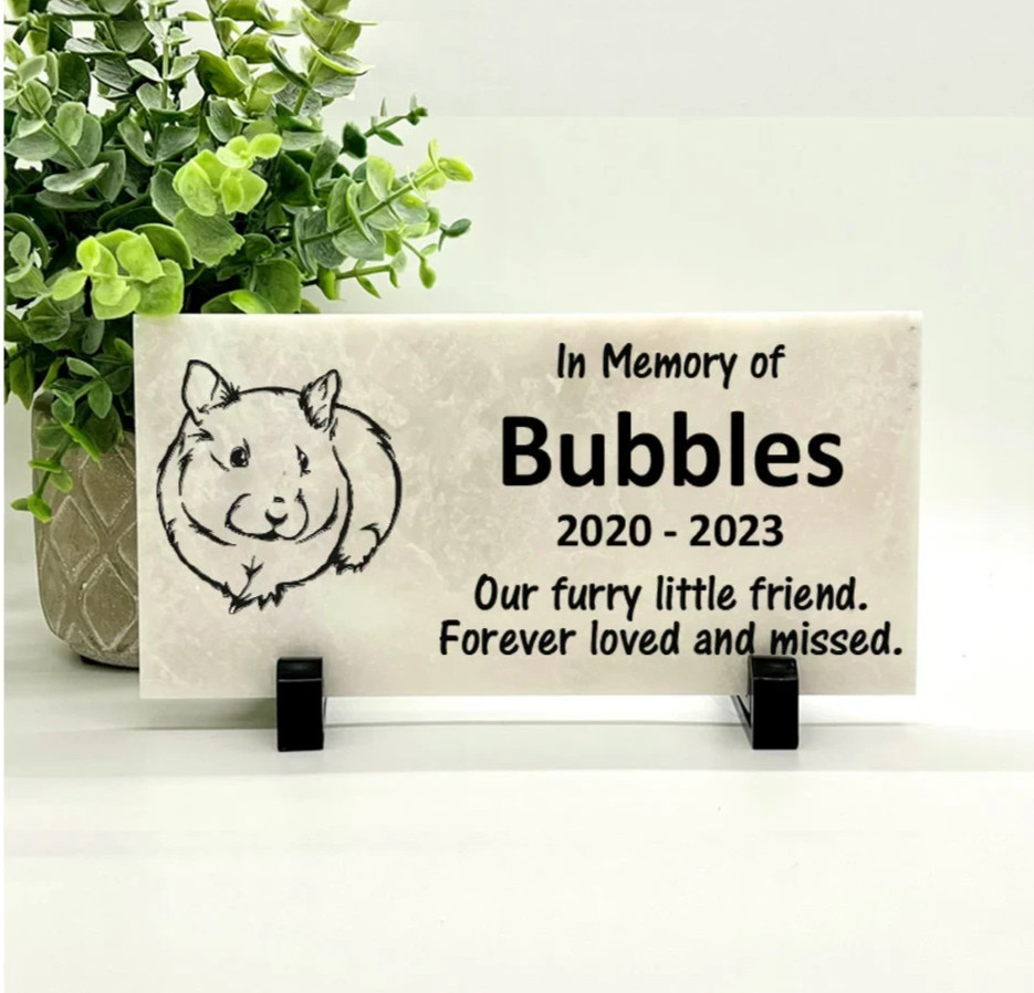 Guinea Pig Memorial – Personalized Pet Memorial Stone – Pet Loss sympathy Gift