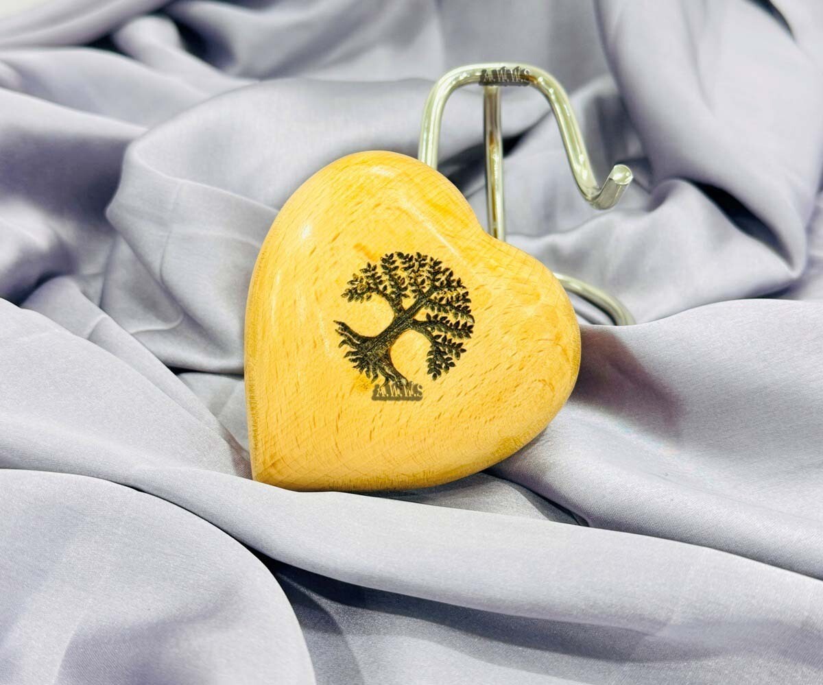 Heart Urn with Tree of Life – Small Urns for Human Ashes – cremation urns