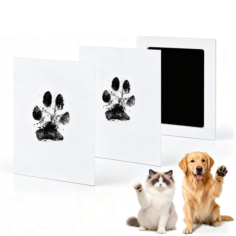 Pet Paw Print Ink Pad Clean Touch Kit Dog Cat Inkless Keepsake Impression