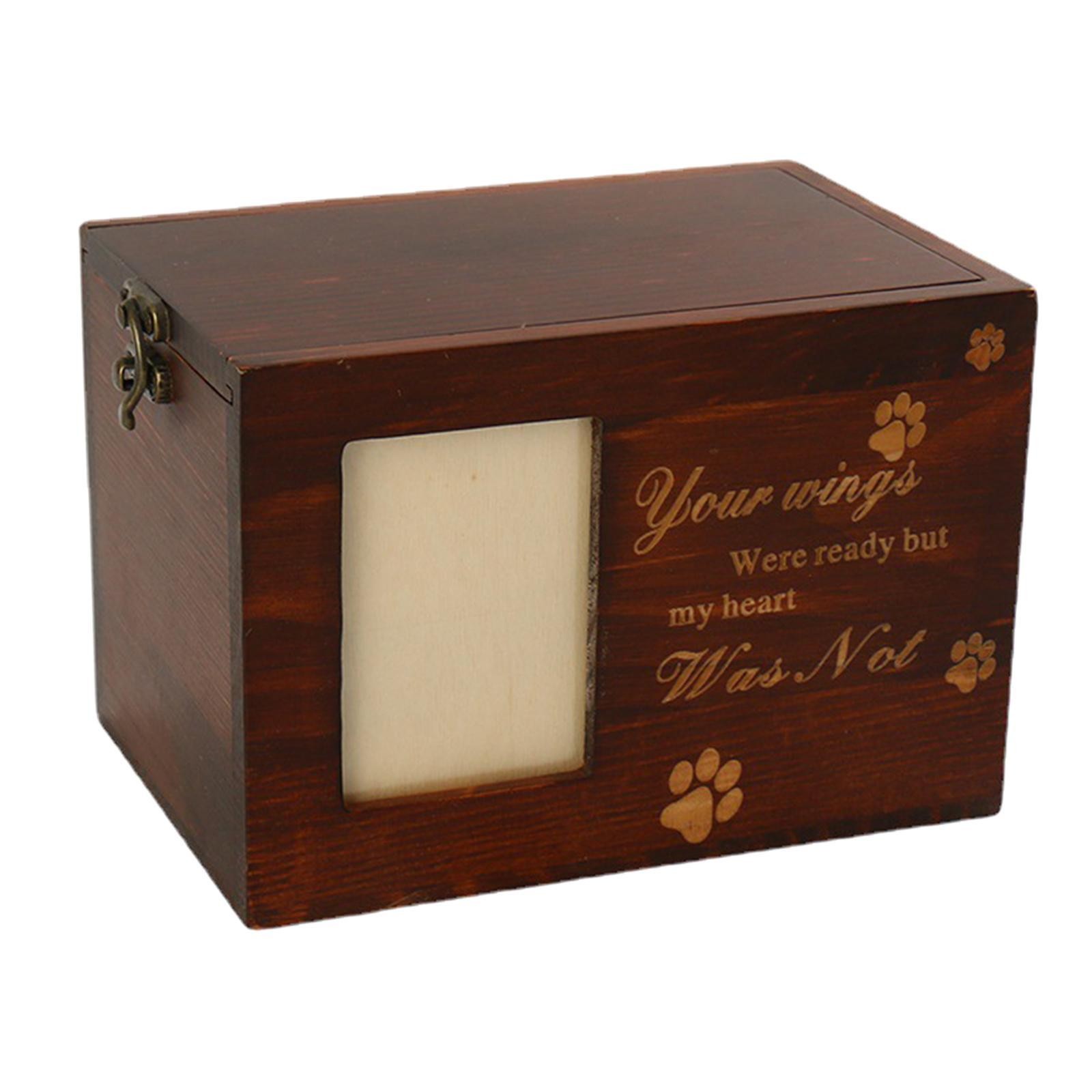 Pet Urns for Dogs or Cats , Pet Cremation Urns with Photo Flannel Lining Dog