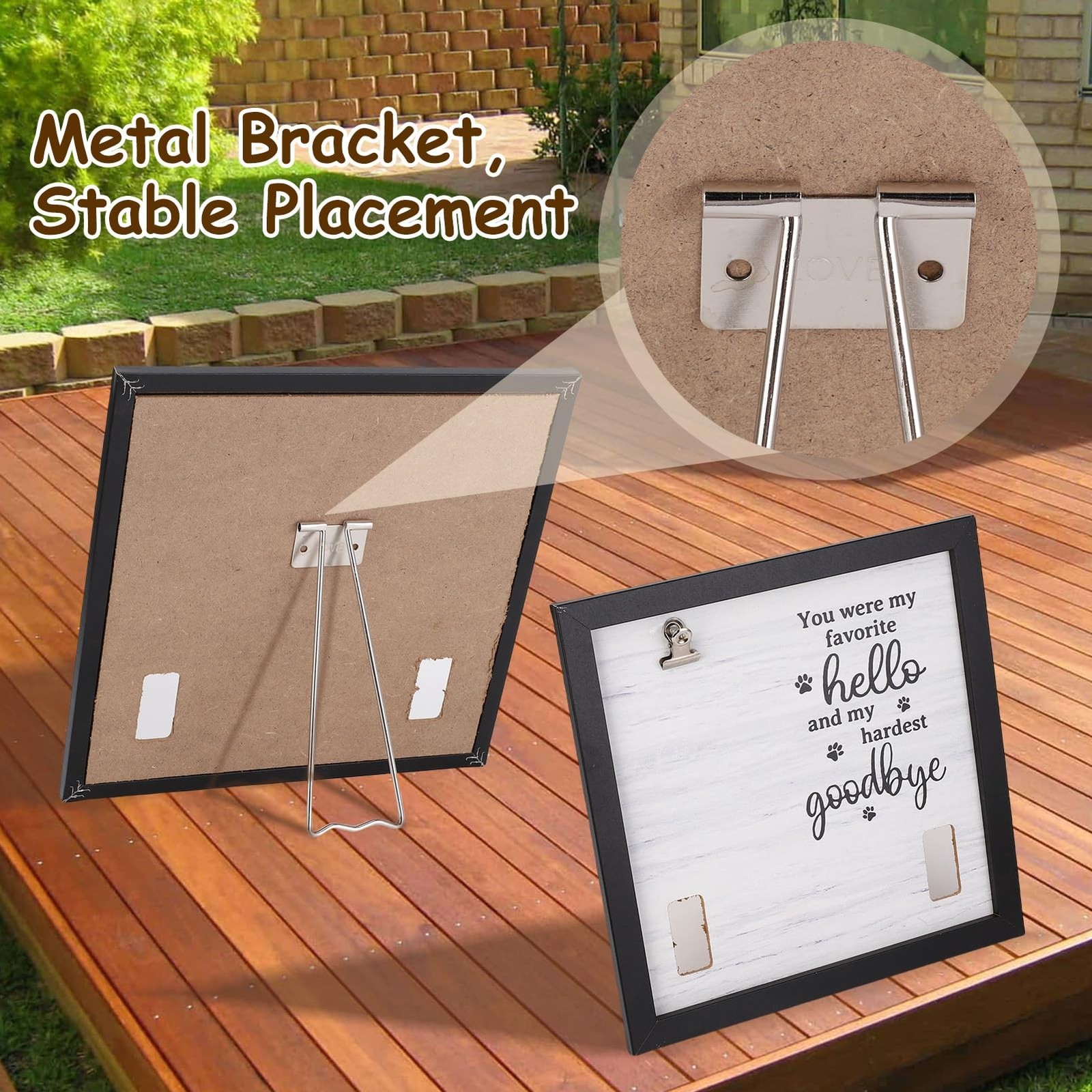 Dog Picture Frame, Dog Memorial Gifts for Loss of Dog, Wooden Dog Collar Fram…