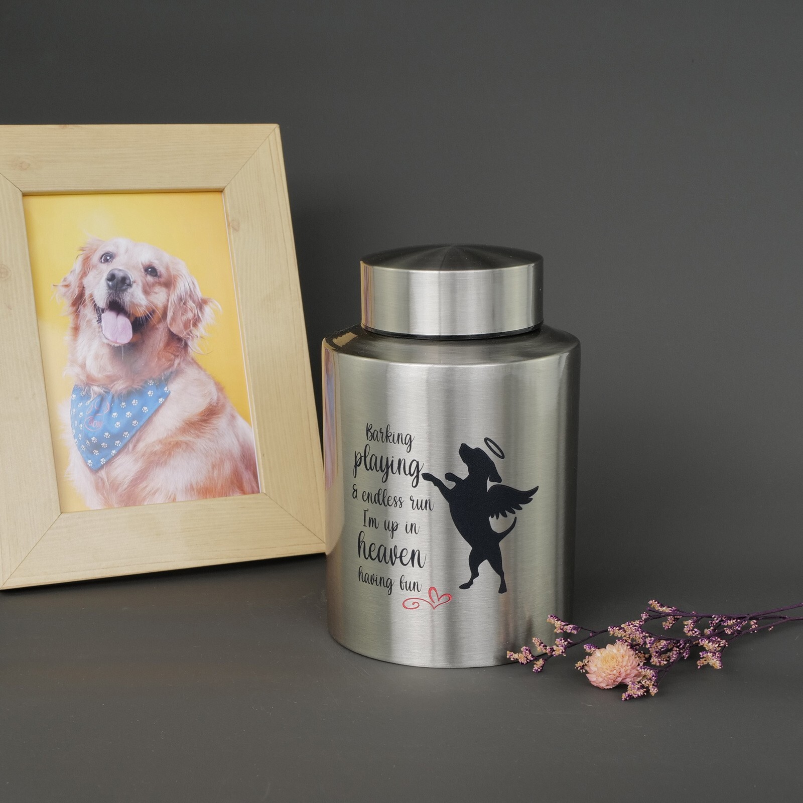 Pet Cremation Urns for Dogs Ashes, Up to 60 lbs Dog Memorial Keepsake Urns