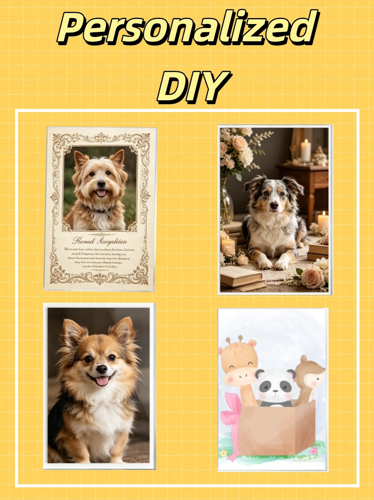 Acrylic Custom Pet Dog Cat Memorial Photo Name Keepsake Gift for Owner
