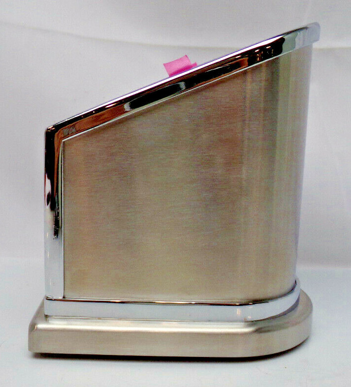 Journey Pet Urns Model 3617B Brushed Metal w/ Chrome & Gold Accents Open Box New