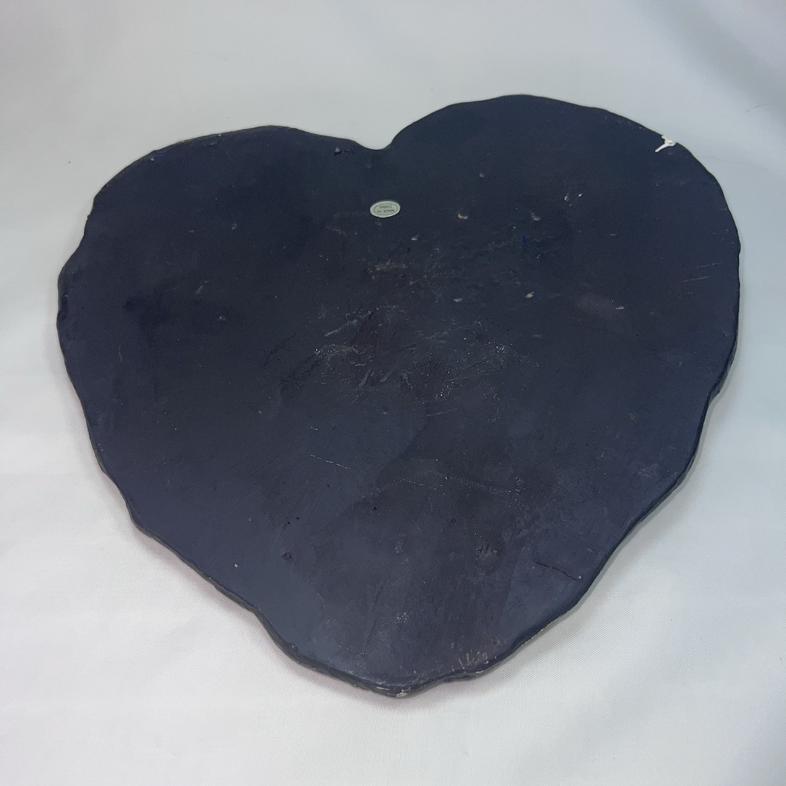Shepherd Dog Memorial Ceramic Heart Stone Plaque Paw Print Quote For Garden