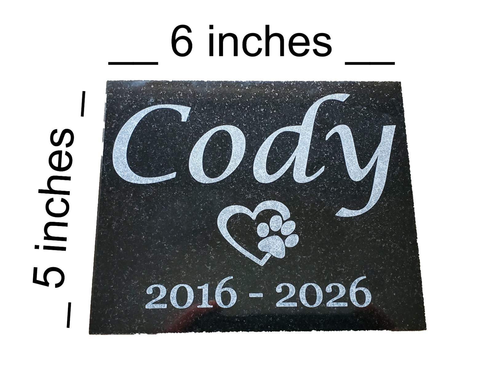 Pet Burial Grave Stone Maker: Granite Headstone Garden Memorial Plaque A2