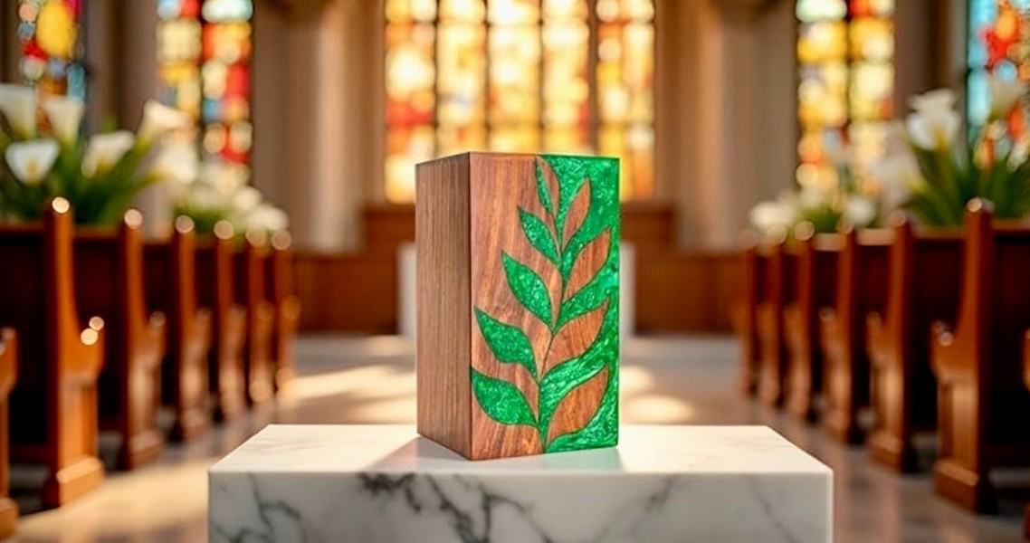Large Wooden Urns for Human Ashes – Cremation Urns for Adult Ashes Funeral urn