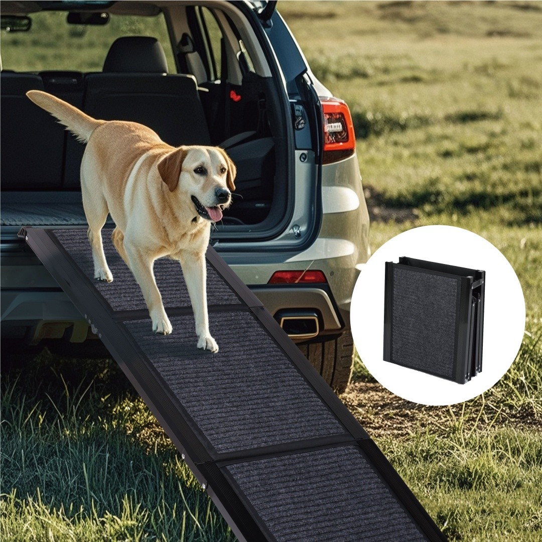 Dog Ramp For Car 71 Long 19.5 Wide Portable Dog Ramps For Large Dogs With Non-S