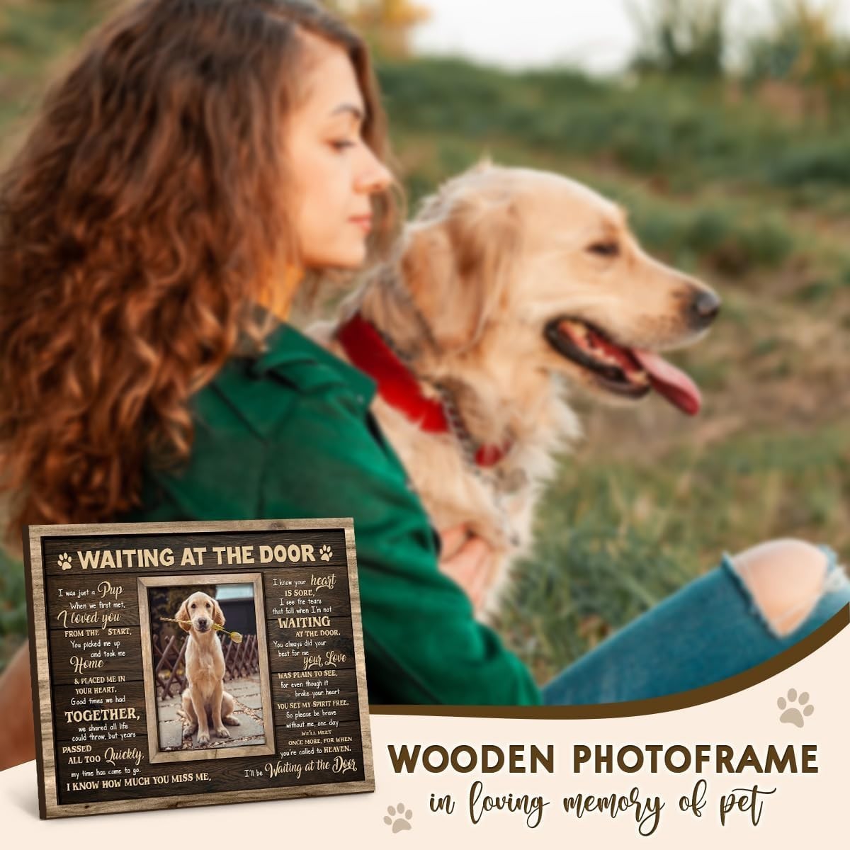 Beautifully Packaged Dog Memorial Frame – Comforting Keepsake for Pet Owners
