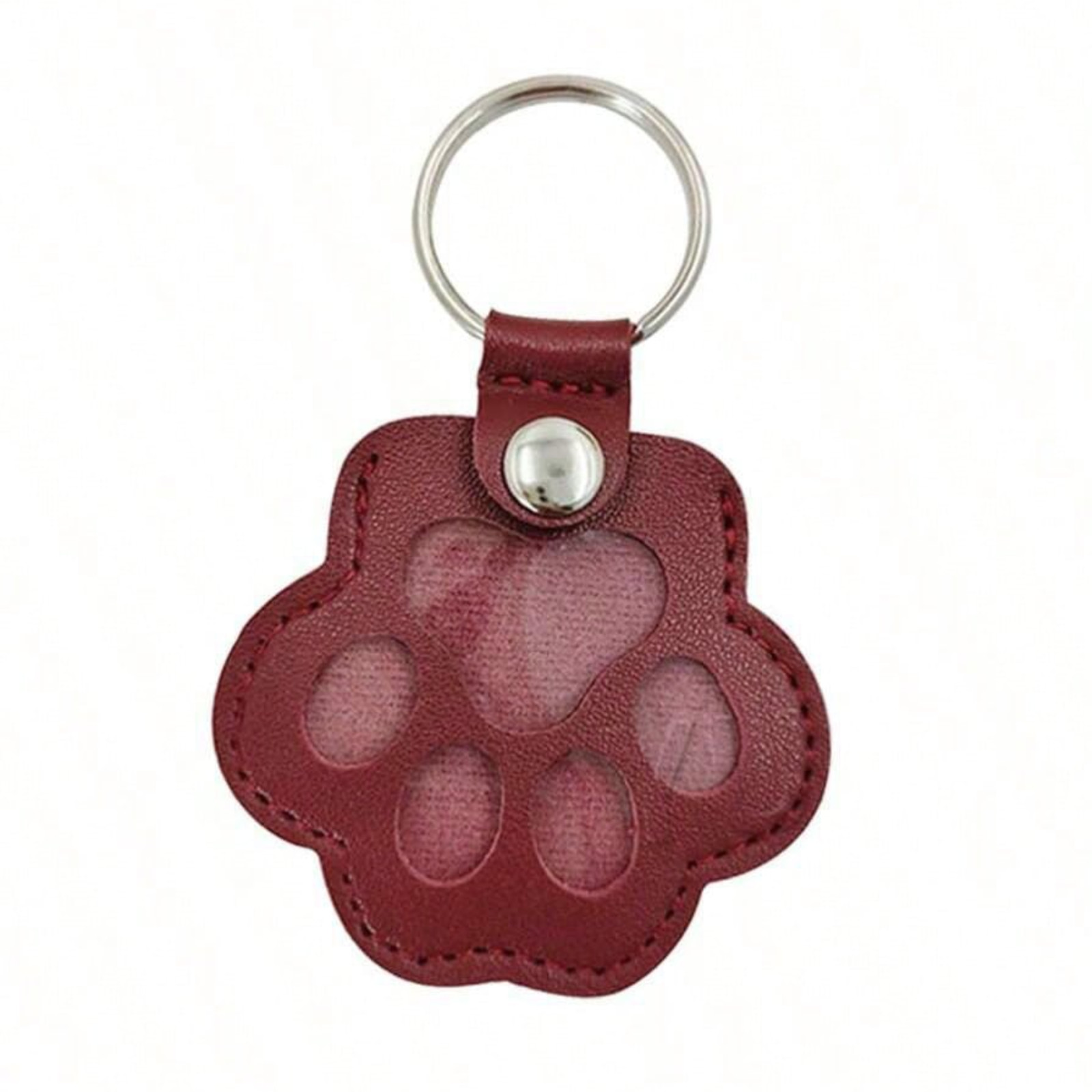 Pet Lost Hair Storage Keychain Cat & Dog Hair Memorial Bag Leather Pet Hair Bag