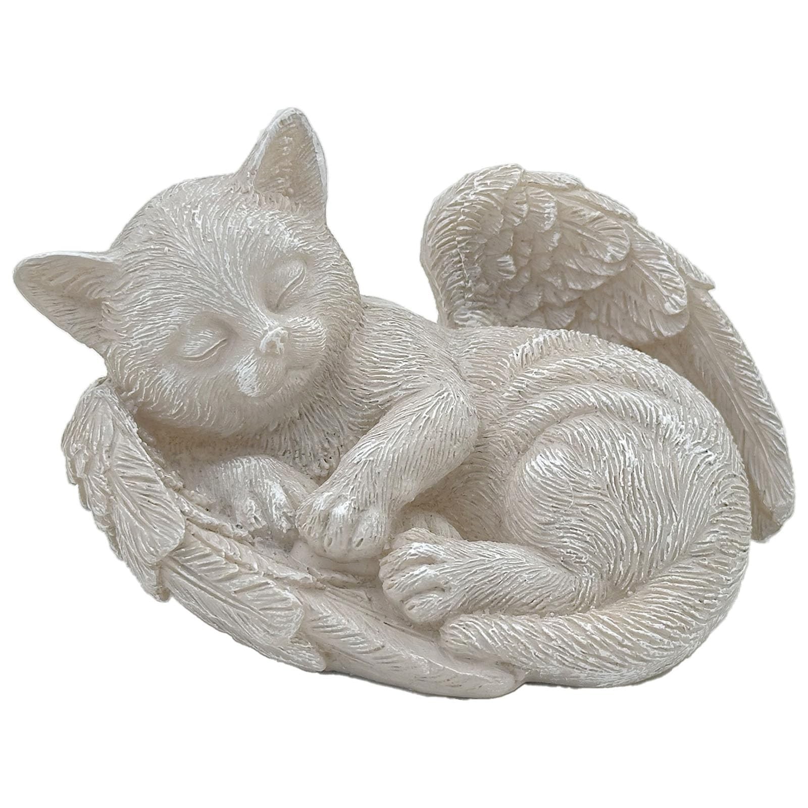 Small Cat Memorial Stone Commemorates Our Lost Fur Baby,Peaceful Sleeping Ang…