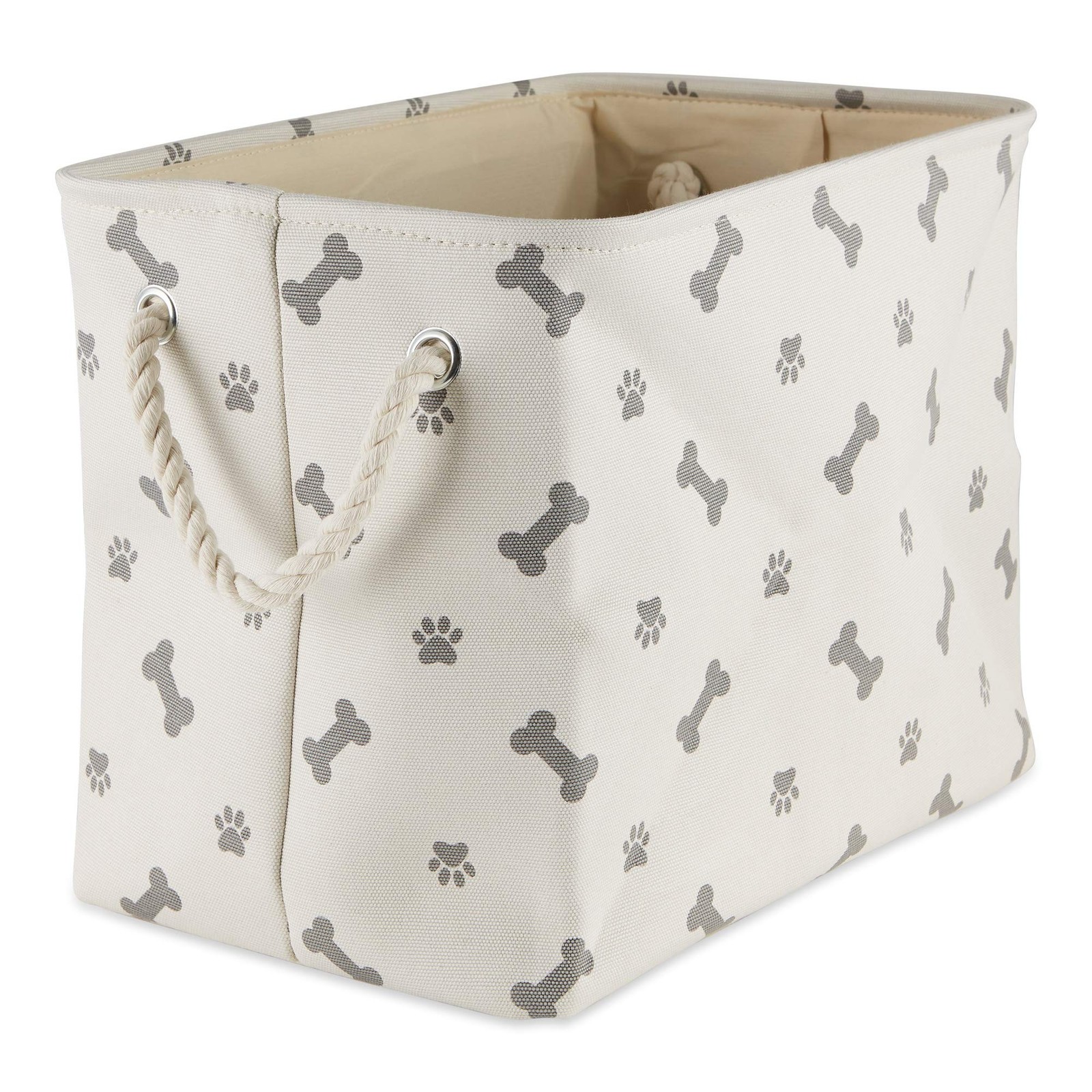 Bone Dry Pet Storage Collection Paw and Bone Print, Medium Rectangle, 16x10x1…