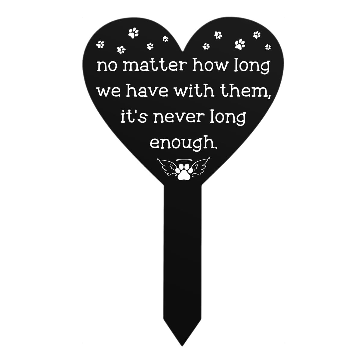 Pet Memorial Plaque Stake for Cemetery Acrylic Sympathy Grave Decor for Dog