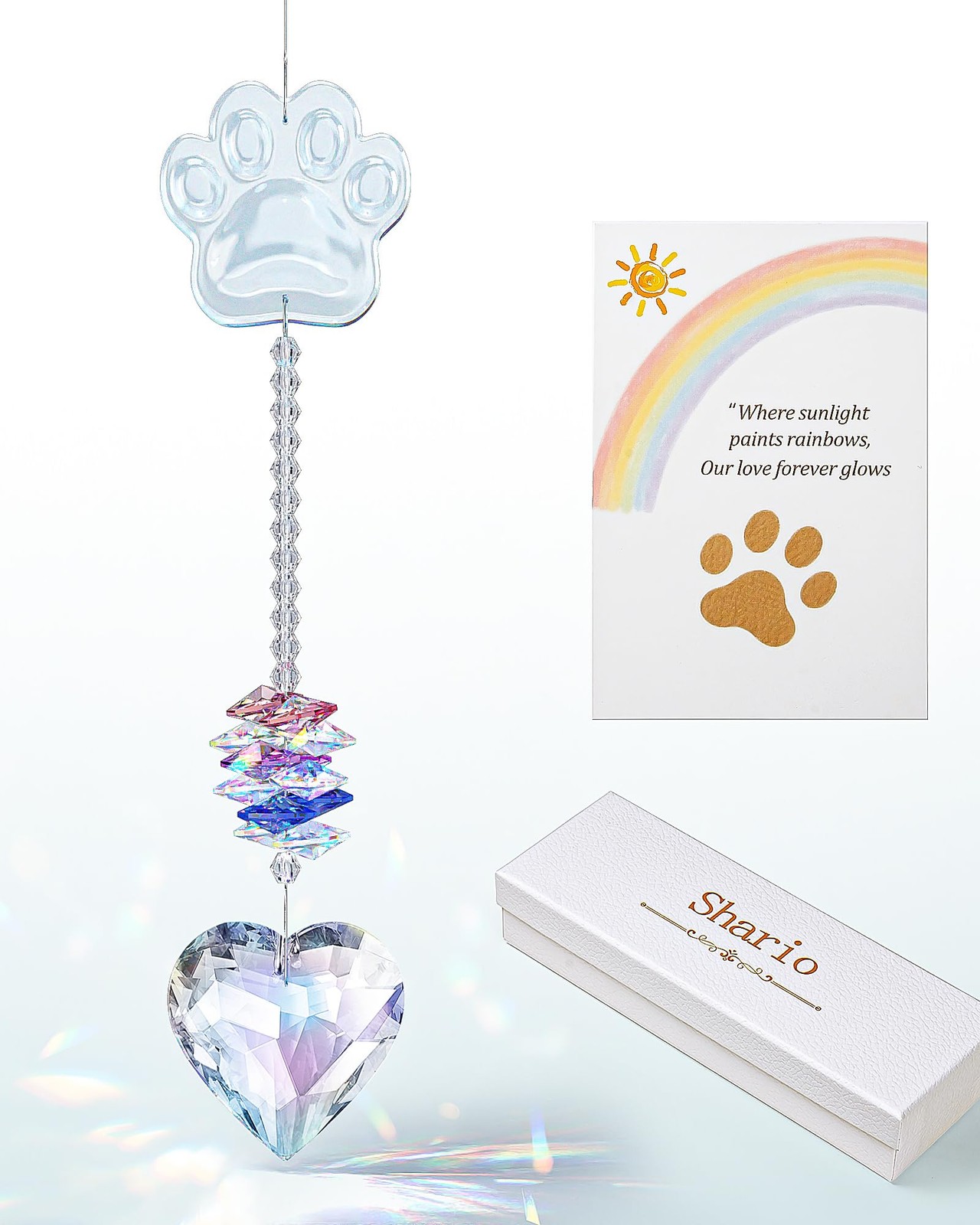 Dog Memorial Gifts for Loss of Dog, Pet Memorial Gifts for Dogs, Crystal Sunc…