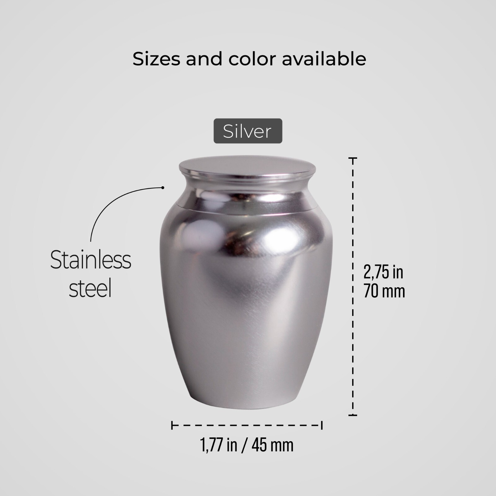 Personalized Cremation Keepsake Pet Ashes Mini Urn Waterproof with Airtight