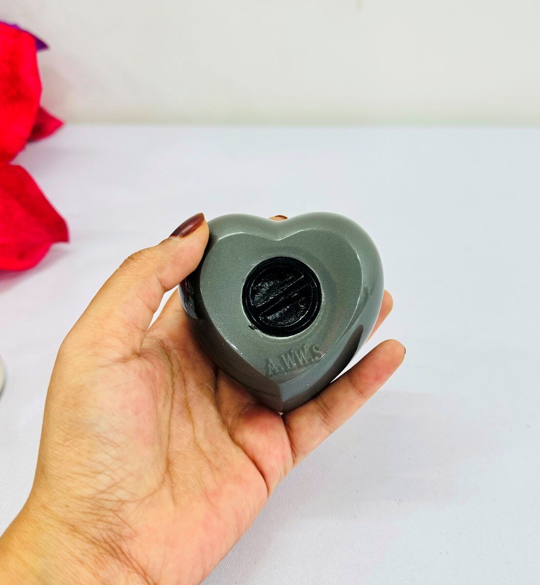 Heart Urn Keepsake Cremation Paw Urn for Human pet Ashes Urn Heart Shaped – Perf
