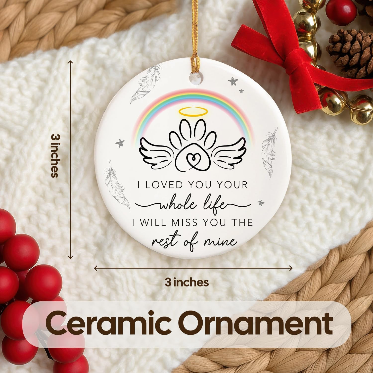 Pet Memorial Gifts – Dog Memorial Loss of Dog, Sympathy Gift – Cat Memorial Gift