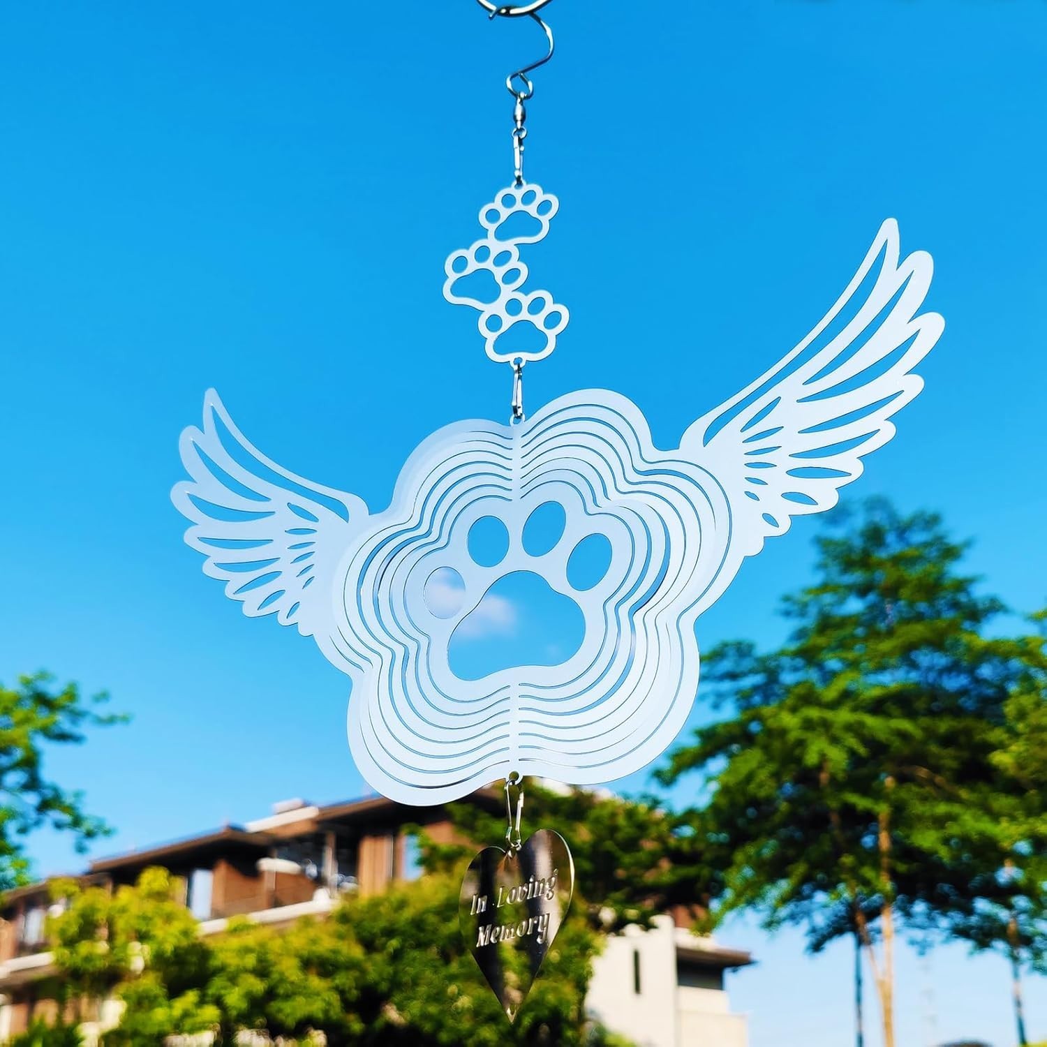 Stainless Steel Pet Memorial Wind Spinner