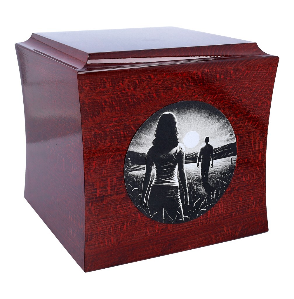 Urn for husband or partner 5 unique engraved graphics Urn for man Male urn box