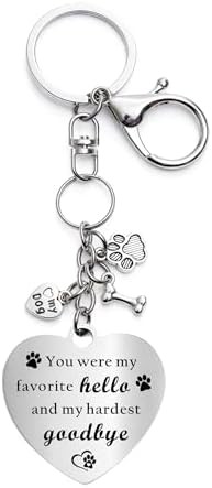 Pet Memorial Gifts for Loss of Dog, Rainbow Loss Sympathy Gift Bridge Keychain f