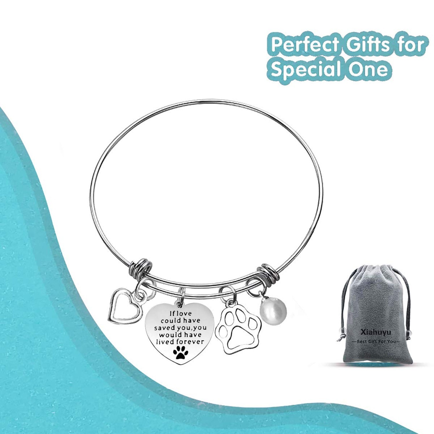 Xiahuyu Pet Memorial Bracelet Gift If Love Could Have Saved You You Would Hav…